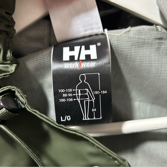 Helly Hansen Green Raincoat men’s large - Picture 5 of 7